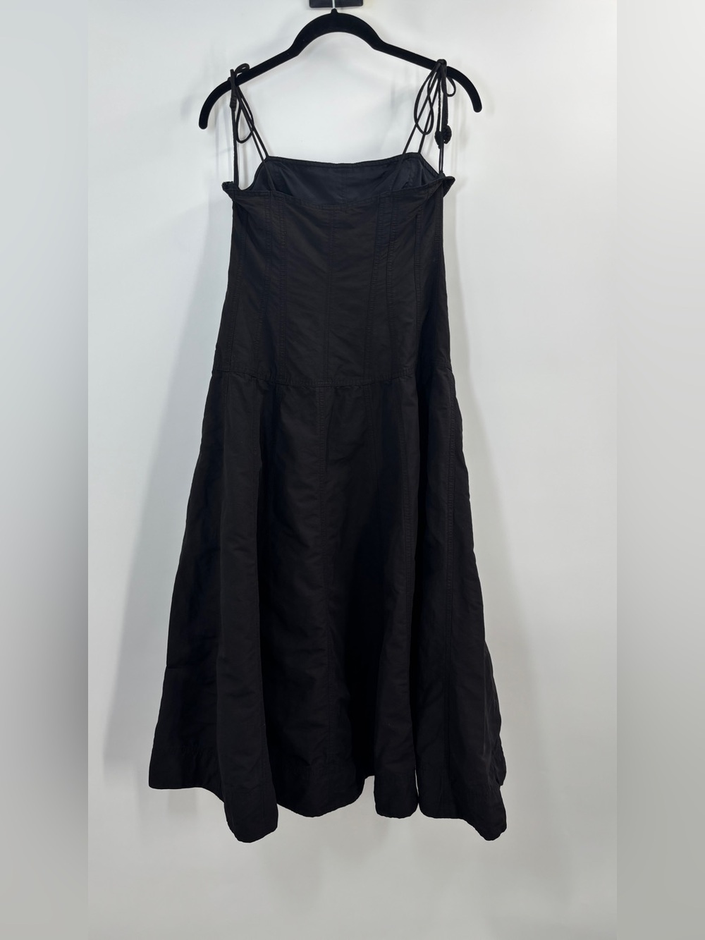 ULLA JOHNSON Batista Black Midi Dress 4 - Picture 7 of 9